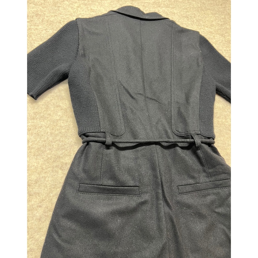 BOSS Hugo Boss Black Collared Belted Shirt Dress Short Sleeve Womens Size XS (2) - Picture 7 of 9